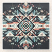 熱い夜 ガラスコースター (正面)