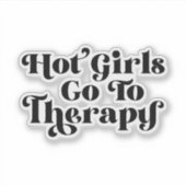 熱い女の子のセラピー シール (正面)