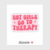 熱い女の子のセラピー、メンタルヘルスおもしろいに行く シール (シート)