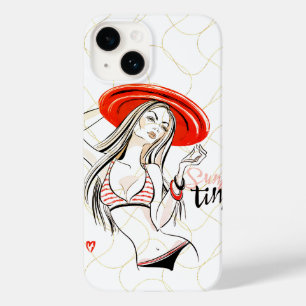 熱い女の子の夏の時間 Case-Mate iPhone 14ケース