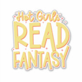 熱い女の子の読ファンタジー シール (正面)