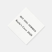 熱い女の子サマーカスタムナプキンス – ガールズトリップ2025 スタンダードカクテルナプキン (角)