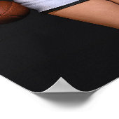 熱い女子サッカーの黒人戦 ポスター (角)