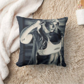 熱い女性のフィットネス女の子 クッション (ブランケット)