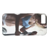 熱い女性のフィットネス女の子 Case-Mate iPhoneケース (裏面(横))