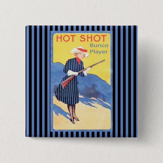 熱い打撃のbuncoプレーヤー 缶バッジ (正面)