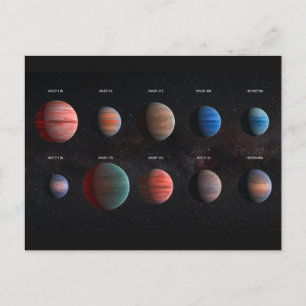 熱い木星ワスプ外惑星10個 ポストカード