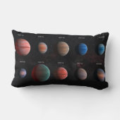 熱い木星ワスプ外惑星10個 ランバークッション (裏面)