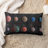 熱い木星ワスプ外惑星10個 ランバークッション (ブランケット)