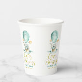 熱い気球にキュートなイースターバニーカスタム、 紙コップ (正面)