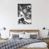 熱い気球、アート素晴らし白黒 キャンバスプリント (インサイチュ (寝室))