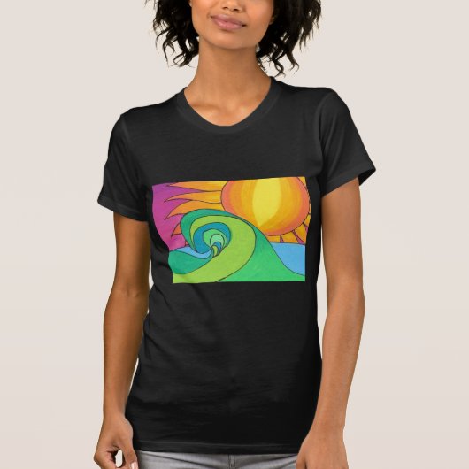 熱い波 Tシャツ (正面)