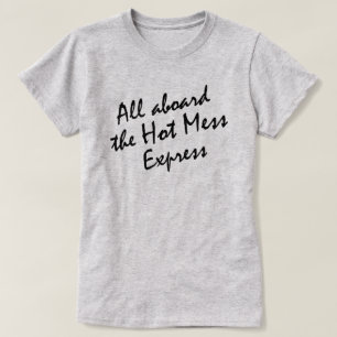 熱い混乱に乗り上げ表現る Tシャツ