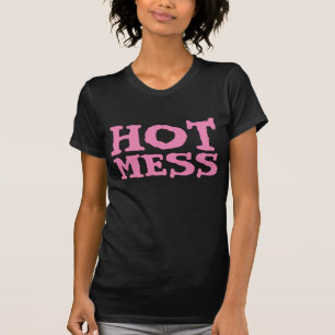 熱い混乱女性のTシャツティー Tシャツ