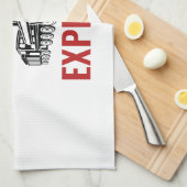 熱い混乱表現 キッチンタオル (四つ折り)