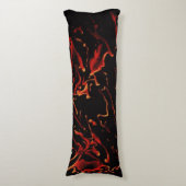 熱い溶岩-カスタマイズ独自の ボディピロー (正面縦)