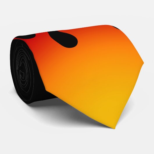 熱い炎のタイ ネクタイ (ロール)