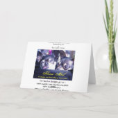 熱い炎のメッセージカード カード (裏面)