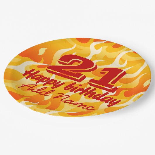 熱い炎 ペーパープレート (アングル)