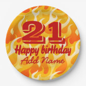 熱い炎 ペーパープレート (正面)