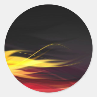 熱い炎 ラウンドシール