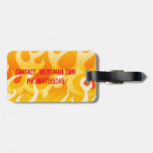 熱い炎 ラゲッジタグ (裏面横)