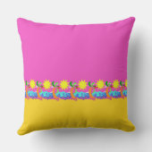 熱い熱帯ビーチフリーズミスターの名前をThrow Pil クッション (裏面)