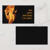 熱い燃え立つこと 名刺 (正面/裏面)