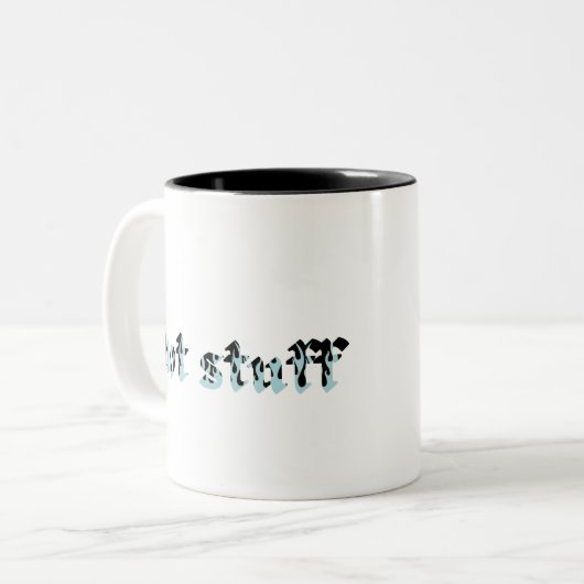 熱い物の青い炎 ツートーンマグカップ (正面左)