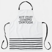熱い物来のユーモア エプロン (正面)