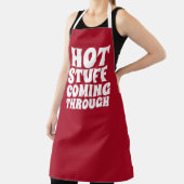 熱い物来のユーモア エプロン (インサイチュ)