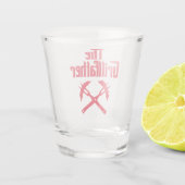 『熱い犬を飼うグリルファーター』 ショットグラス (裏面)