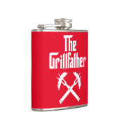 『熱い犬を飼うグリルファーター』 フラスク (右)