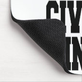 熱い独身の土木技師 マウスパッド (コーナー)