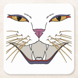 熱い猫好き スクエアペーパーコースター