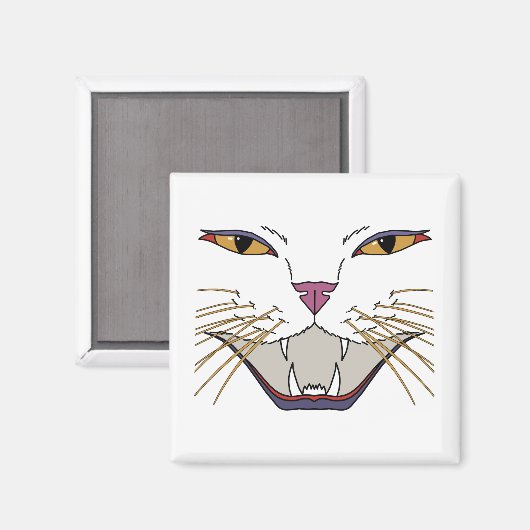 熱い猫好き マグネット (正面/裏面)