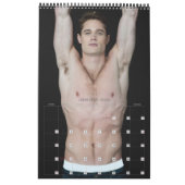 熱い男素晴らしはセクシーなシャツのない筋肉の男 カレンダー (1月 2026)