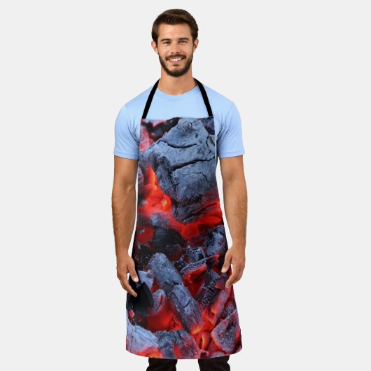 熱い石炭 エプロン (着用した状態)