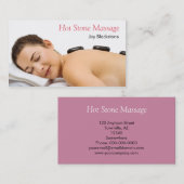 熱い石造りのマッサージ 名刺 (正面/裏面)