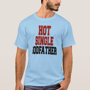 熱い神独身の父 Tシャツ