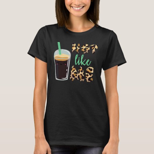 熱い私のコーヒーカフェイン1 Tシャツ (正面)
