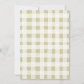 熱い空気バルーン我々は赤ちゃんシャワーを待つことができる 招待状 (裏面)