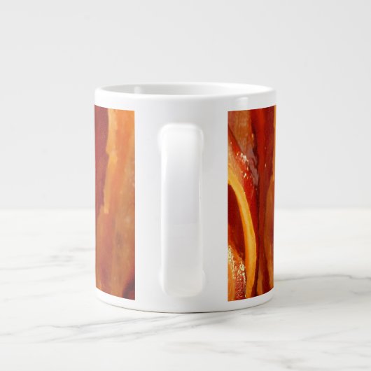 熱い美味しい塩辛ベーコンデコール ジャンボコーヒーマグカップ (裏面)
