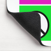 熱い色の平和 マウスパッド (コーナー)