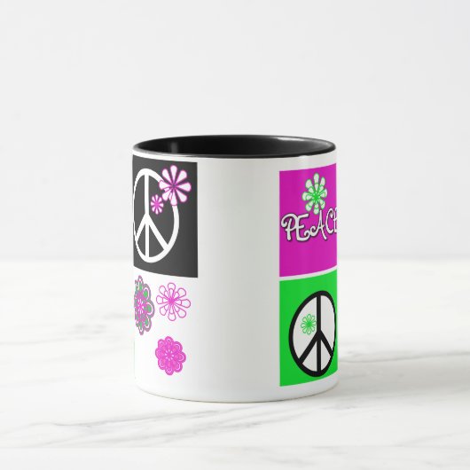 熱い色の平和 マグカップ (中央)
