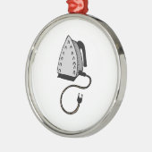 熱い衣服の鉄 メタルオーナメント (左)