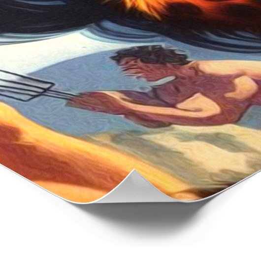 熱い警告 ポスター (角)