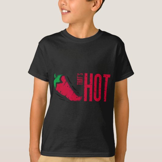 熱い赤い唐辛子 Tシャツ (正面)