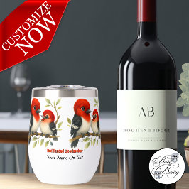 熱い赤毛頭のキツツキ