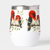 熱い赤毛頭のキツツキ (左面)